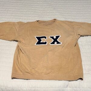 Sigma chi Champion Tan Crewneck Sweater
